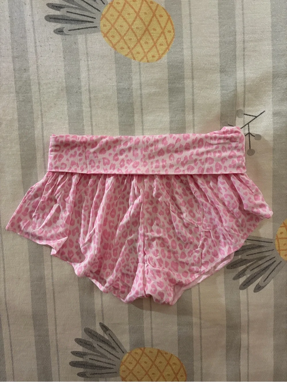 VS PINK Pink Leopard Print Pajama Shorts